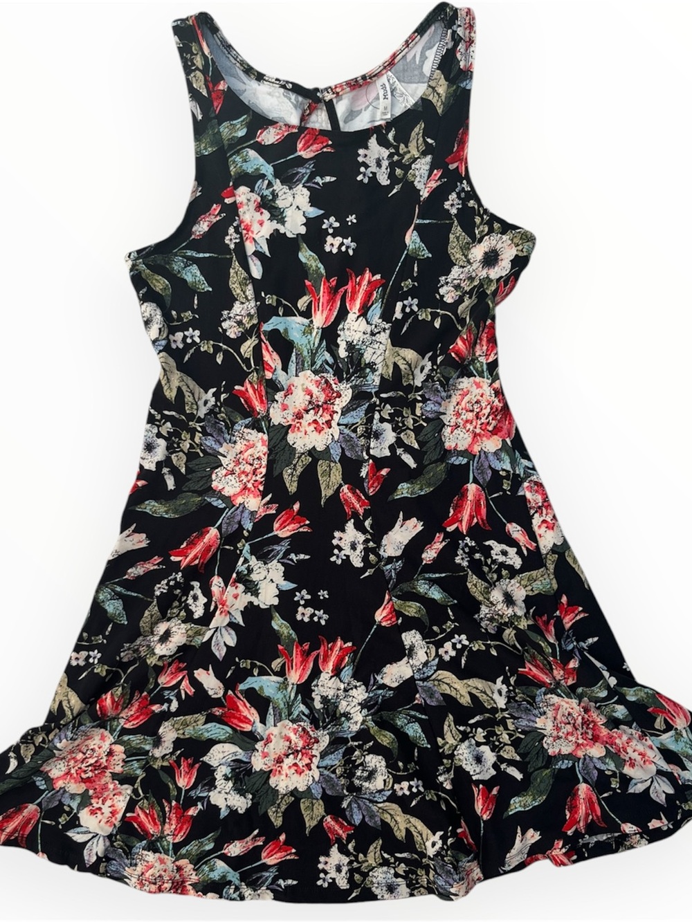 Mudd Floral Cold Shoulder Mini Dress Size Medium